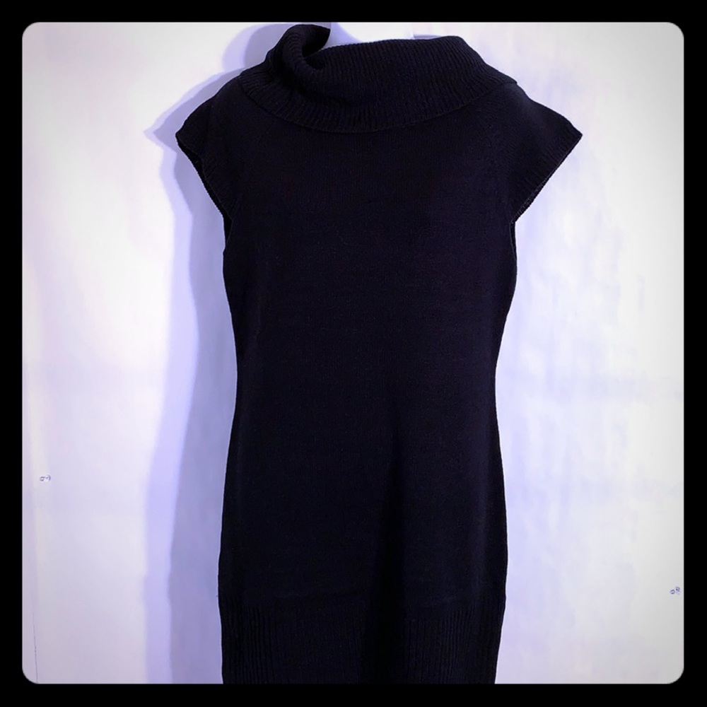 Black Turtleneck 100% Acrylic Dress !